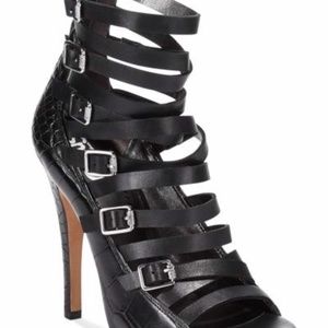 Strappy Heeled Bootie Sz.9